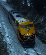Operation Lifesaver 50th anniversary unit heads north with train 156 on a snowy Sunday